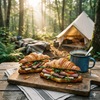 🥐🥐キャンプの朝は「サクッとおしゃれ」が正義♡ 絶品クロワッサンサンドで迎える魔法のモーニングタイム☕✨