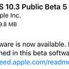 iOS10.3 Public Beta5が利用可能に