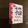 幸先詣でのおみくじは！　初めての猫みくじ！