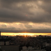台風15号一過の夕景