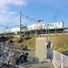予讃線讃岐府中駅　民営化された年の讃岐府中駅南側は
