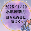 2025/1/29　水瓶座新月　新たな自分に気づく