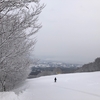 ゲレンデはだんだん春の雪になってきました。