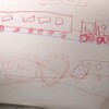 ３歳電車の絵