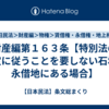 財産編第１６３条【特別法の規定に従うことを要しない石坑が永借地にある場合】