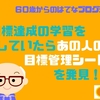 目標達成の学習をしていたら「あのひと」の高校時代の目標管理シートを発見