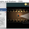 2D Dynamic Lights and Shadows - 2DDL PRO　２D用の光源と障害物から出来る影と光のエフェクト