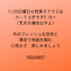 我孫子ヨガ11/20 日曜日@パーク