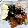 伊勢屋食堂@淀橋市場（ヒゲソリダイ漬刺身定食）