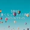 【週記】暑くなってきた1週間 2021/4/19-25