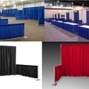 Pipe and drapes for trade show booth
