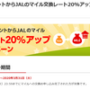 PontaポイントからJALマイル交換レート20％アップの超絶キャンペーン来ました！！！