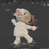 犬のおまわりさんの3Dモデルを作ろう！（blender~ウェイトペイント編）23