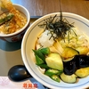 若鯱家（東新宿）冷し揚げなすおろしきしめん＋ミニ天丼