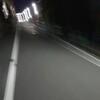 新田の夜道を…