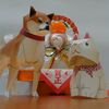 明けましておめでとうございます　戌ペーパークラフト