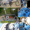 折りたたみ自転車　アムール、ドッペルギャンガー１０４、８ｓ化　ドッペルのホイール組は粗悪品なので注意！