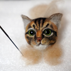 猫毛フェルト ねこあたま習作