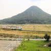 栗熊駅と羽床駅にある場所では植物の葉が