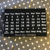 モノトーンブロックカレンダー