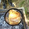イベリコ豚を炭火で焼く