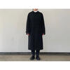 AURALEE / WOOL MAX CANVAS CHAMBRAY SOUTIEN COLLAR COAT