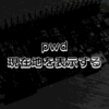 pwd - 現在のディレクトリ名を表示