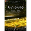 2021年の冬も白米千枚田で「あぜのきらめき」が開催 ♪だが、ポスターに「海坂優花」と「成田圭太」が、、、 (｀；ω；´)