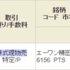 エーワン精密を300株売却しました。