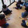 ３歳児のこま回し