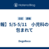【週報】5/5-5/11　小児科の愛に包まれて