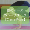 【ヨガ】アームバランス系「鶴のポーズ」のシークエンスに初チャレンジ！上手くできるポイントを紹介！