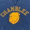 2084 ブルドッグ NAVY×YELLOW 50's ビンテージ スウェット Russell Athletic 