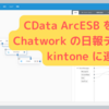 CData ArcESB を使ってChatwork の日報データをkintone に連携する