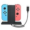  VersionTek Joy-Con 充電スタンド コントローラー 充電器 充電 ホルダー チャージャー 挿すだけ 4台同時充電 急速充電 充電指示ランプ付き USBケーブル付き