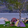 キャンプで賑わう かなやま湖畔を往く、キハ40を撮る！