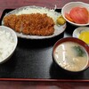 西川口の「あおき食堂」でロースカツ定食を食べました★