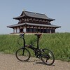 大阪から平城宮跡を見に行く56km(大和川リバーサイド→王寺→法隆寺→平城宮跡)