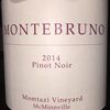 Montebruno Pinot Noir Momtazi Vineyard McMinnville 2014