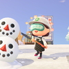 ニンテンドースイッチ あつまれどうぶつの森 雪だるま作り飽きた・・