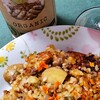 じゃがいものオレンジパエリアとイタリアの赤