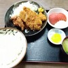 西川口の「あおき食堂」でチキンカツとからあげ定食を食べました★