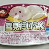 雪見だいふくのおしるこ味を食べたよ！