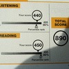 第１９７回 TOEIC スコアシート到着