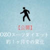 【公開】ZOZOスーツダイエット！約１ヶ月での変化