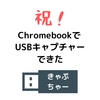 【Chromebook×USBキャプチャ】ダメ元USBキャプチャボードが動作してびっくり