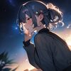 starry sky adorns hair (星空の髪飾り) by Animagine XL V3.1