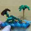 【古生物玩具】nanoblock 水辺のパラサウロロフス(NBC_367)