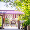 茅の輪くぐりの櫛田神社