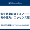 読書術を結果に変えるノート術：『メモの魔力』エッセンス超実践